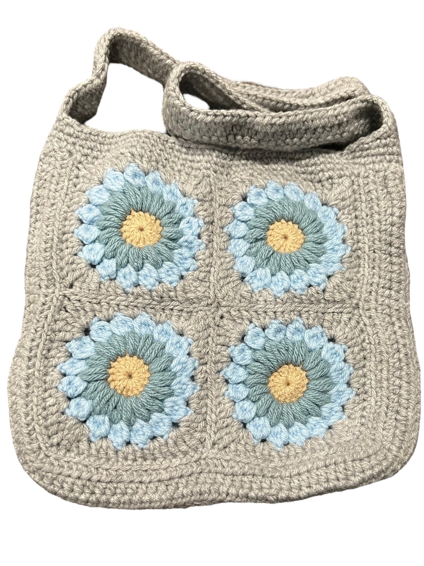 Grey/Blue Sunflower Bag