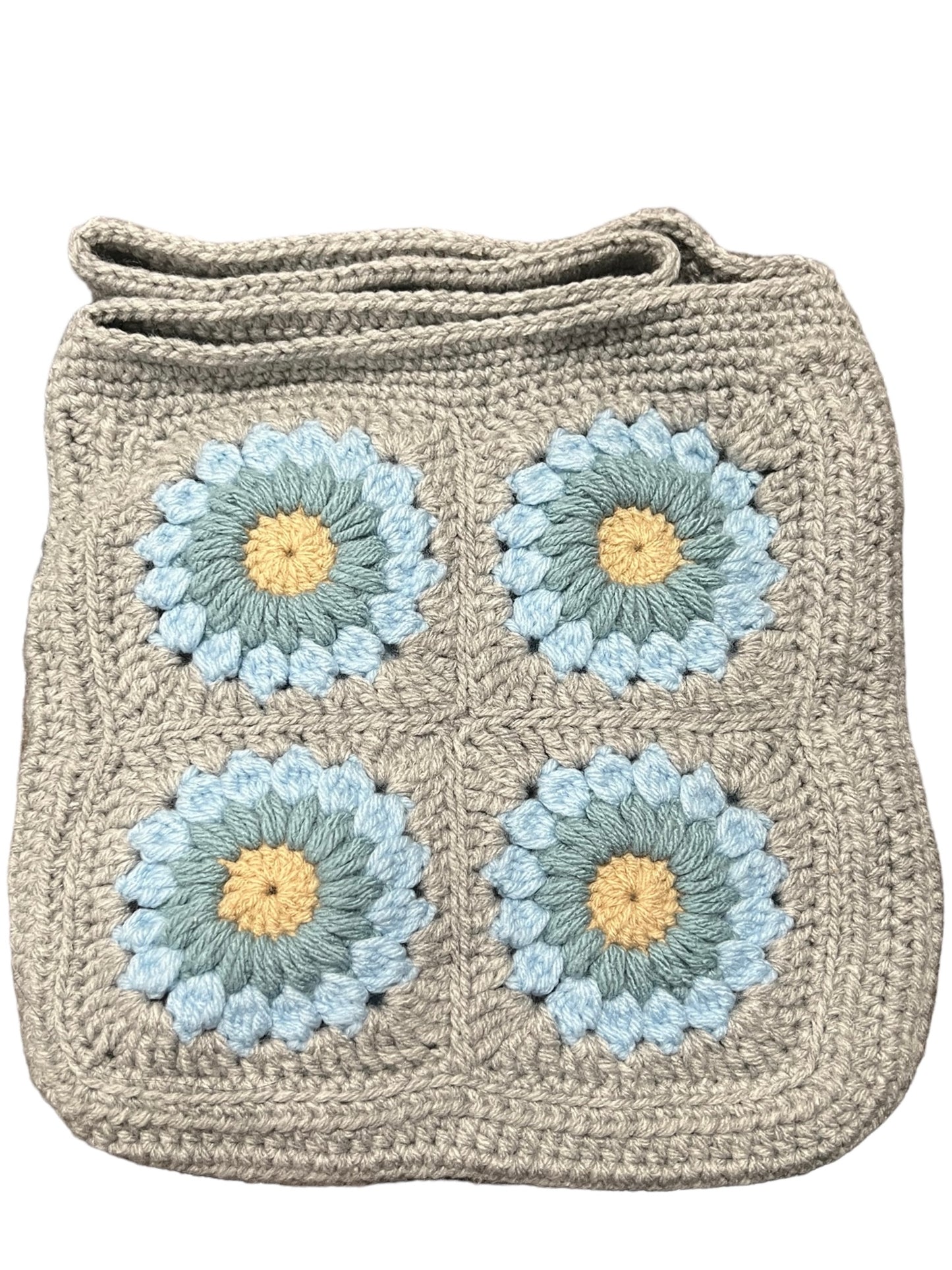 Grey/Blue Sunflower Bag